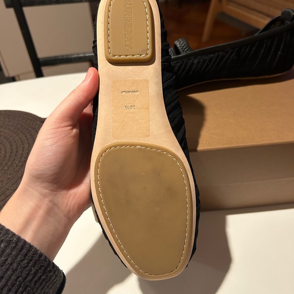 NWB RARE Auth BURBERRY "Grace" Ballerina Ruffled Tulle Mesh EUR38.5 - Picture 6 of 7